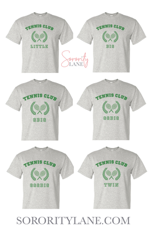 Tennis Club Big Little Gildan Short Sleeve Tee