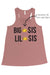 Big Little Custom Object 'Lil and Big Bella Canvas Flowy Racerback Tank, Ladies, Sunny and Southern, - Sunny and Southern,
