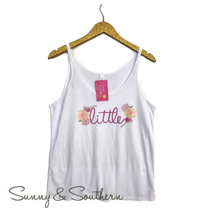 Floral Big, Little, Gbig, GGbig, Bella Canvas Tanks, Ladies, virgina, - Sunny and Southern,