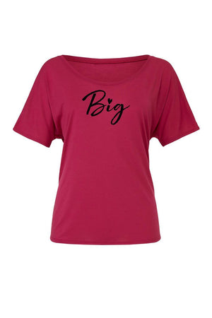 Big Little Hearts Shirt - Bella Slouchy Scoop Neck Short Sleeve, Ladies, Blank, - Sunny and Southern,
