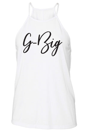 Big Little Handwriting Tank - Bella Flowy High Neck, Ladies, Sunny and Southern, - Sunny and Southern,