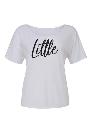 Big Little Handwriting Shirt - Bella Slouchy Scoop Neck Short Sleeve, Ladies, Blank, - Sunny and Southern,