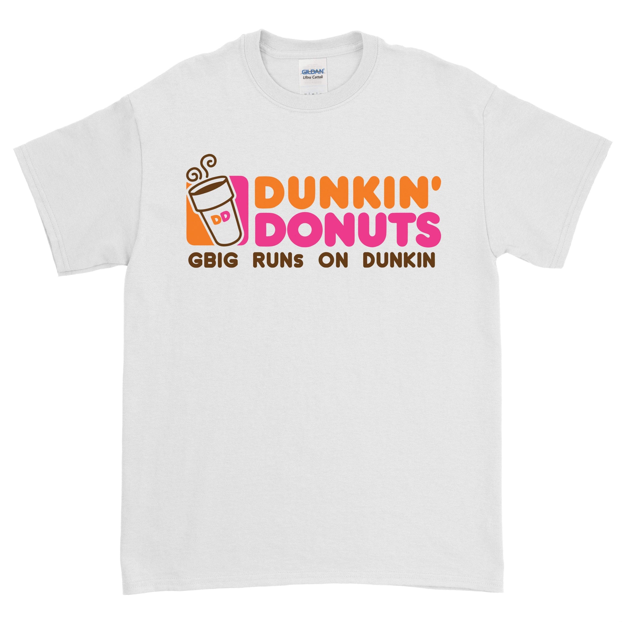 Big Little Runs on Dunkin Shirt - Gildan Short Sleeve, Ladies, Sunny and Southern, - Sunny and Southern,