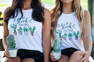 Big Little We Stick Together Tank - Bella Flowy High Neck, Ladies, Sunny and Southern, - Sunny and Southern,