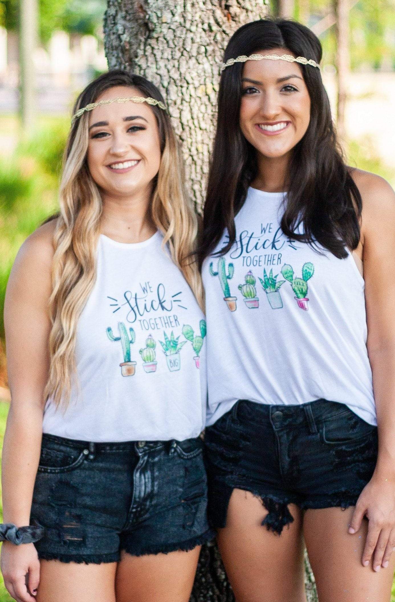 Big Little We Stick Together Tank - Bella Flowy High Neck, Ladies, Sunny and Southern, - Sunny and Southern,