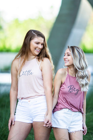 Big Little Hearts Tank - Bella Flowy High Neck, Ladies, Sunny and Southern, - Sunny and Southern,