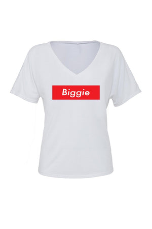 Big Little Supreme Shirt - Bella Slouchy V-Neck Short Sleeve