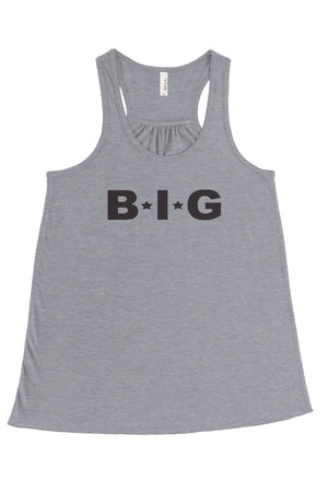 Big Little Star Font Bella Canvas Flowy Racerback Tank, Ladies, Sunny and Southern, - Sunny and Southern,