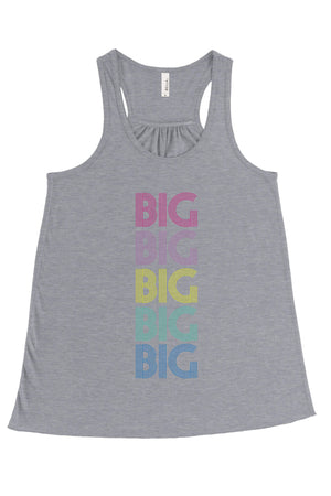 Disco Rainbow Big Little Bella Canvas Flowy Racerback Tank, Ladies, Sunny and Southern, - Sunny and Southern,