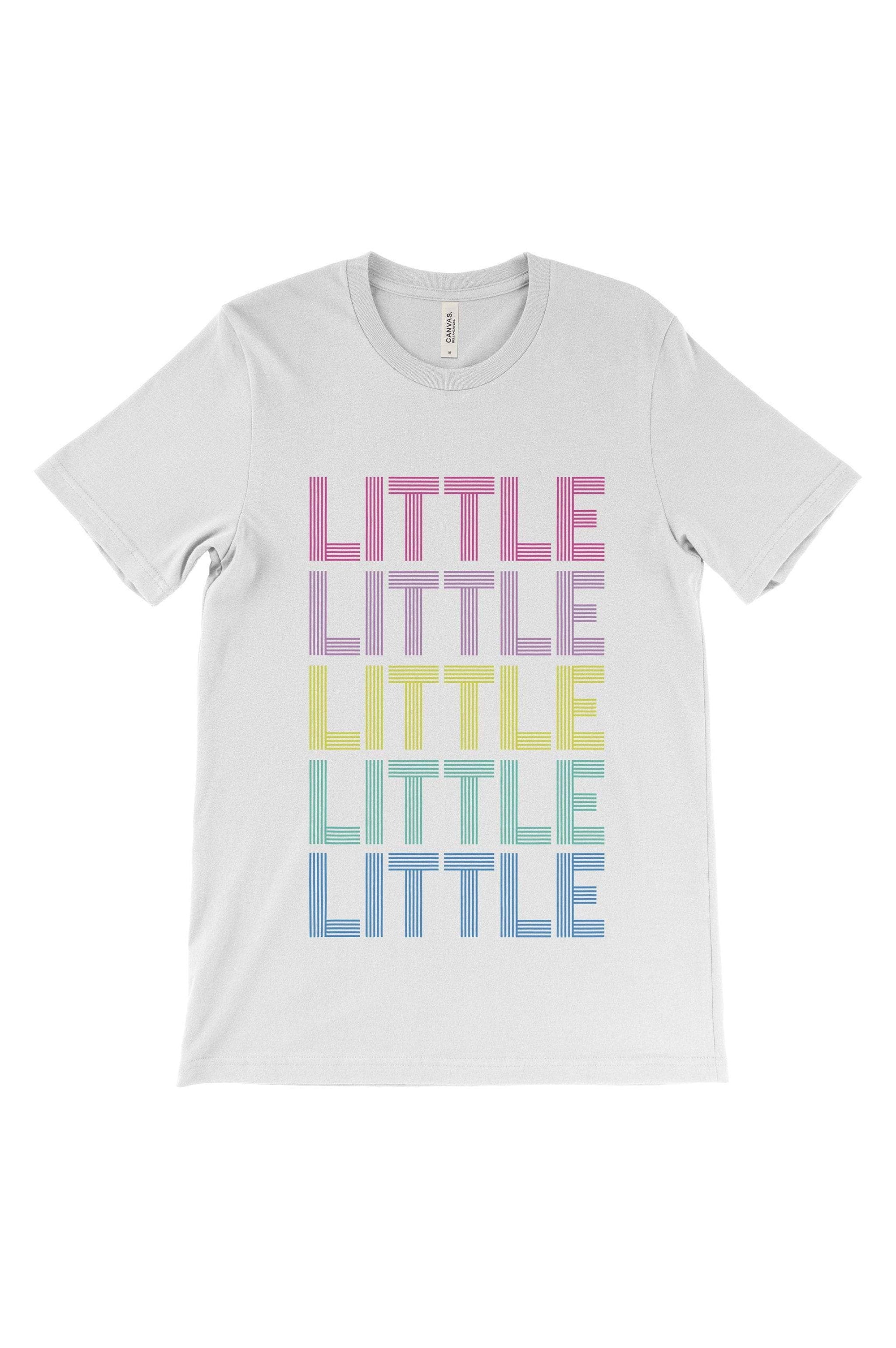 Disco Rainbow Big Little Bella Canvas Short Sleeve Unisex Tee, Ladies, Sunny and Southern, - Sunny and Southern,