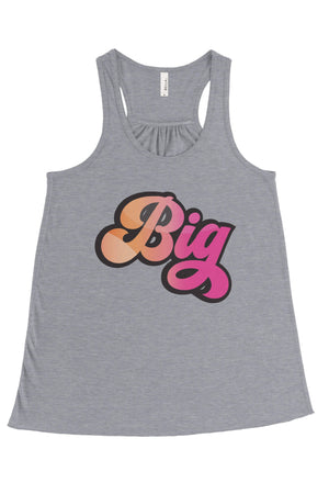 Flower Power Hippie Big Little Bella Canvas Flowy Racerback Tank, Ladies, Sunny and Southern, - Sunny and Southern,